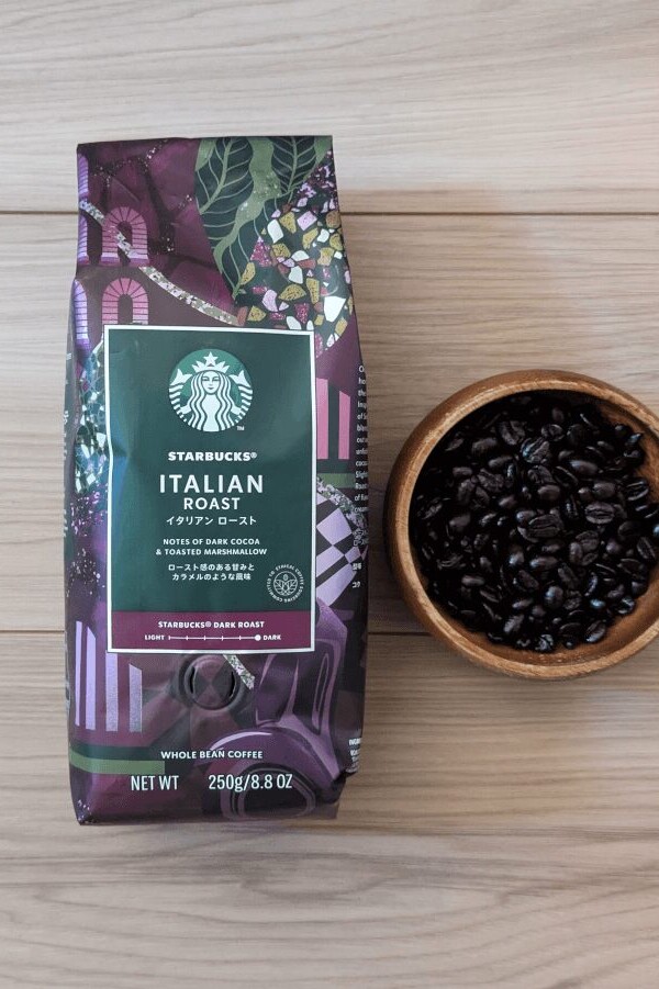 スタバ イタリアンロースト パッケージ 正面 コーヒー豆